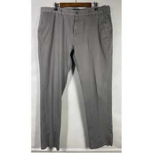 (3/$25) Taylrd Men's 38x34 Gray‎ Flat Front Twill Chino Pants